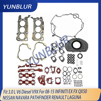 Engine Full Gasket Set Fit 3.0 L V6 Diesel V9X For 08-15 INFINITI EX FX QX50 NISSAN NAVARA PATHFINDER RENAULT LAGUNA
