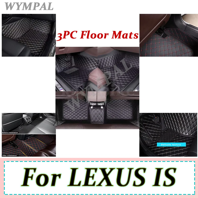 

Luxury Car floor mats for LEXUS IS series 200 300 300C 250 250C 2008 2009 2010 2011 2012 automobile carpet Custom auto foot Pads