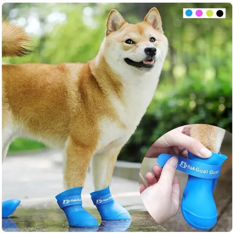 

Waterproof Pet Dog Rainshoes Anti-skid Outdoor Dog Shoes Comfort Boots for Medium Big Gog