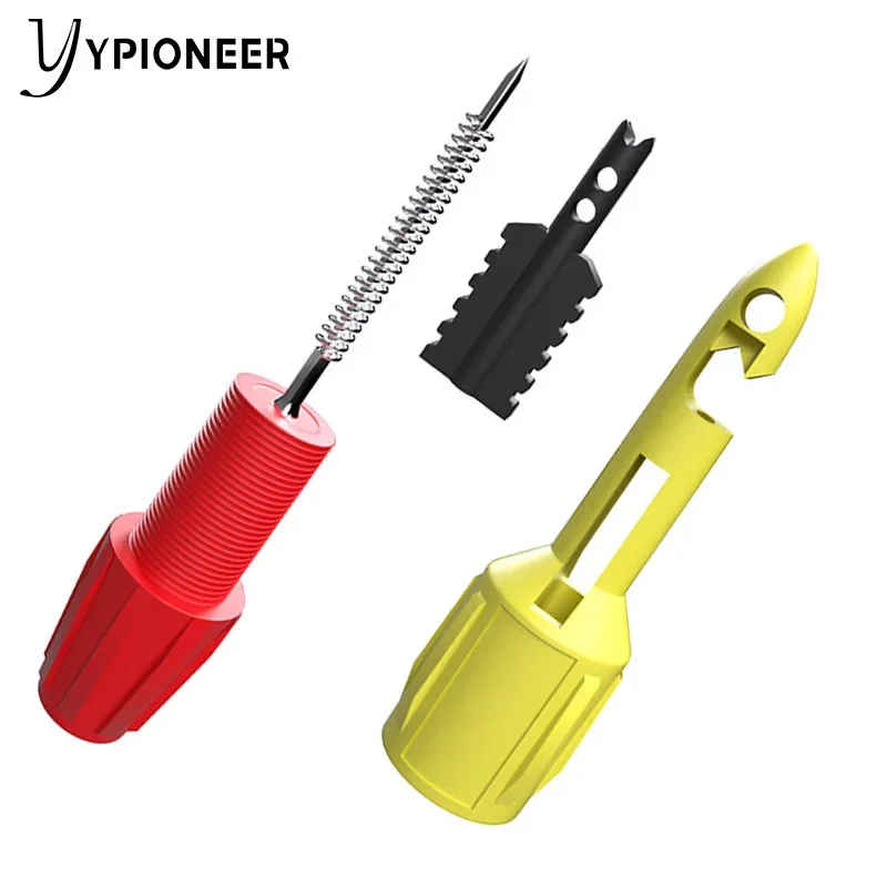 YPioneer P30039 2PCS Insulation Wire Piercing Puncture Probe Test Hook Clip with 2mm/4mm Socket Automotive Car Repair