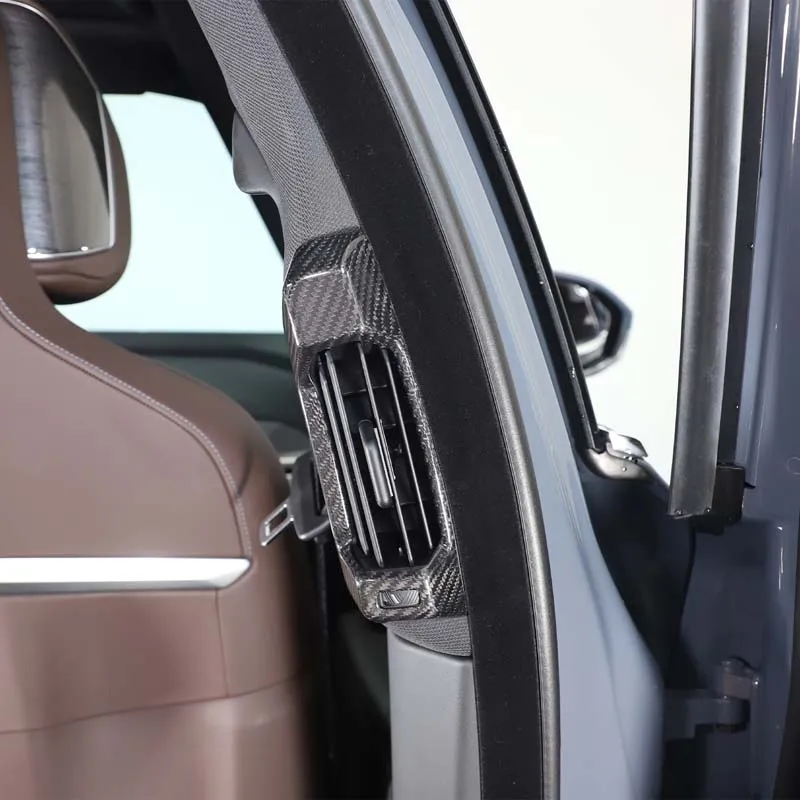 

For BMW 7 Series G70 2023-2025+ Real Carbon Fiber Car B-pillar air outlet decorative frame sticker car interior accessories