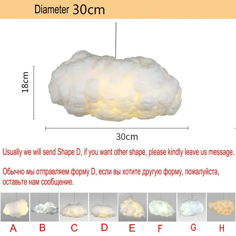 NONE Wolken LED Hängelampe Weiß 7