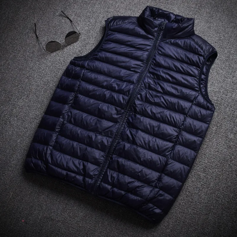 Men\'s Vest Down Jacket 2023 New Arrivals Autumn Winter Keep Warm White Duck Down Men Sleeveless Puffer Coat