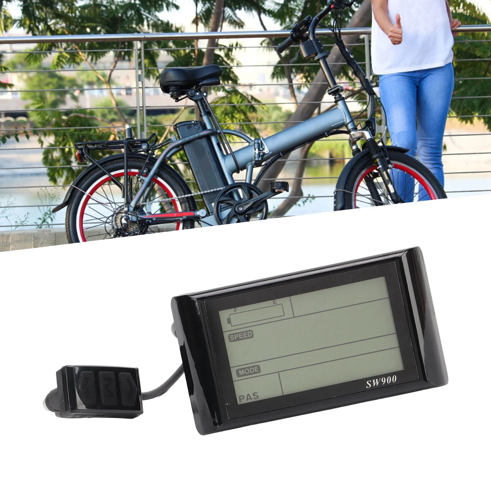 

Electric Bike SW900 Panel LCD Meter Waterproof 5 Pin for Electric Scooter Replacement Accessories Electric Scooter Control Panel