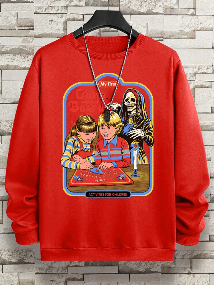 My First Ouija Board Printing Clothes For Men New High Quality Hoody Vintage Crewneck Streetwear Autumn Fleece Sweatshirt Women