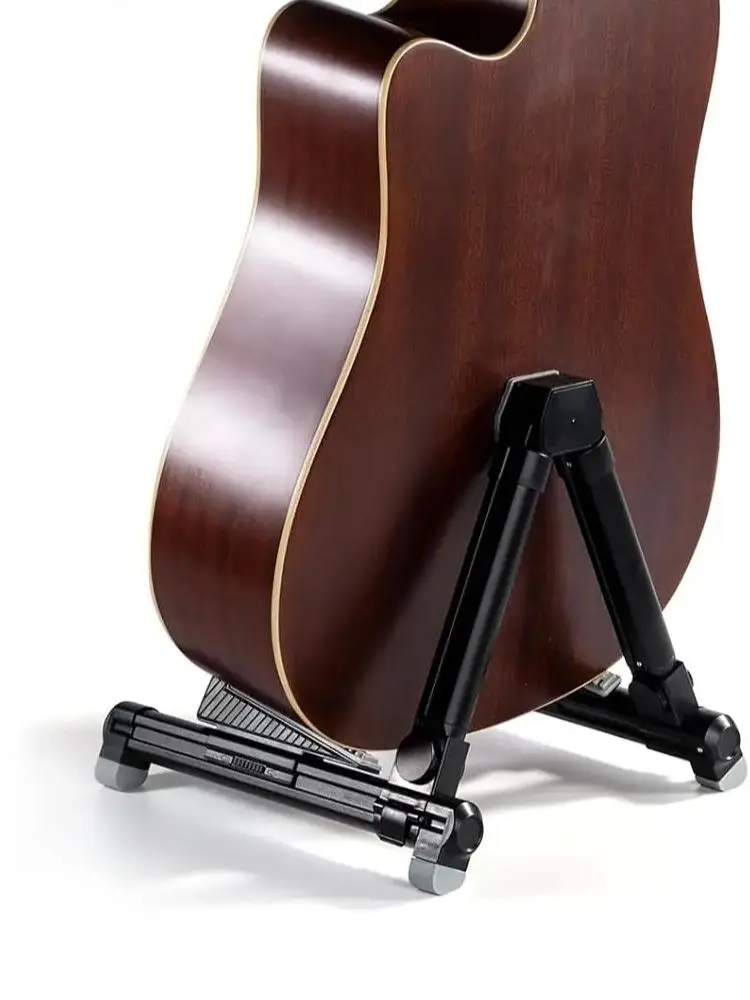 

Guitar Stand - Aluminum A-Frame Universal Folding Stand for Acoustic, Electric and Bass Guitars - Black