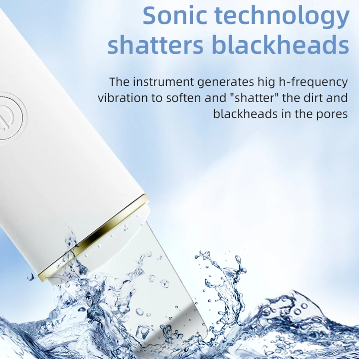 الكهربائية بالموجات فوق الصوتية الوجه الجلد ملعقة USB قابلة للشحن الوجه الجلد الغسيل 4-وضع التطهير العميق البثرة مكشطة أدوات التجميل