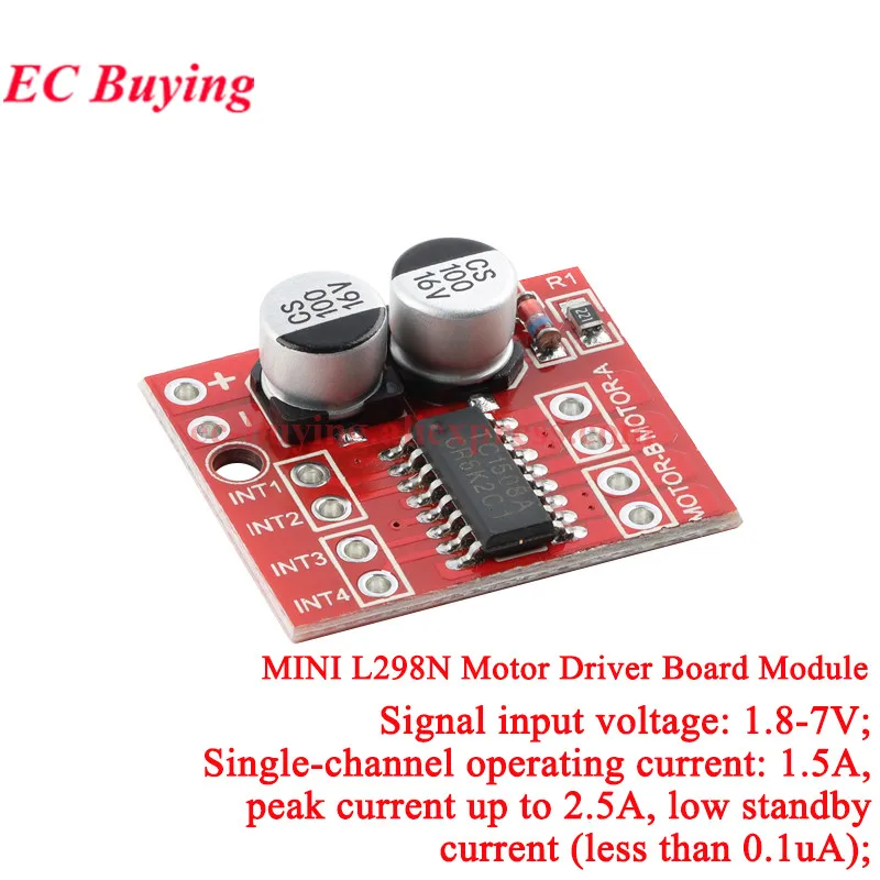 1-5Pcs L298N DC Motor Driver Board Module L298 Reversing PWM Speed Dual H Bridge Stepper Motor Smart Car Robot for Arduino