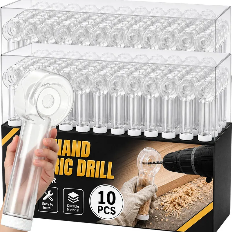 Clear DIY Electric Drill Dust Cover Dust Collector Ash Catcher for Wall Drilling Impact Drill Home Renovation Tools Accessories