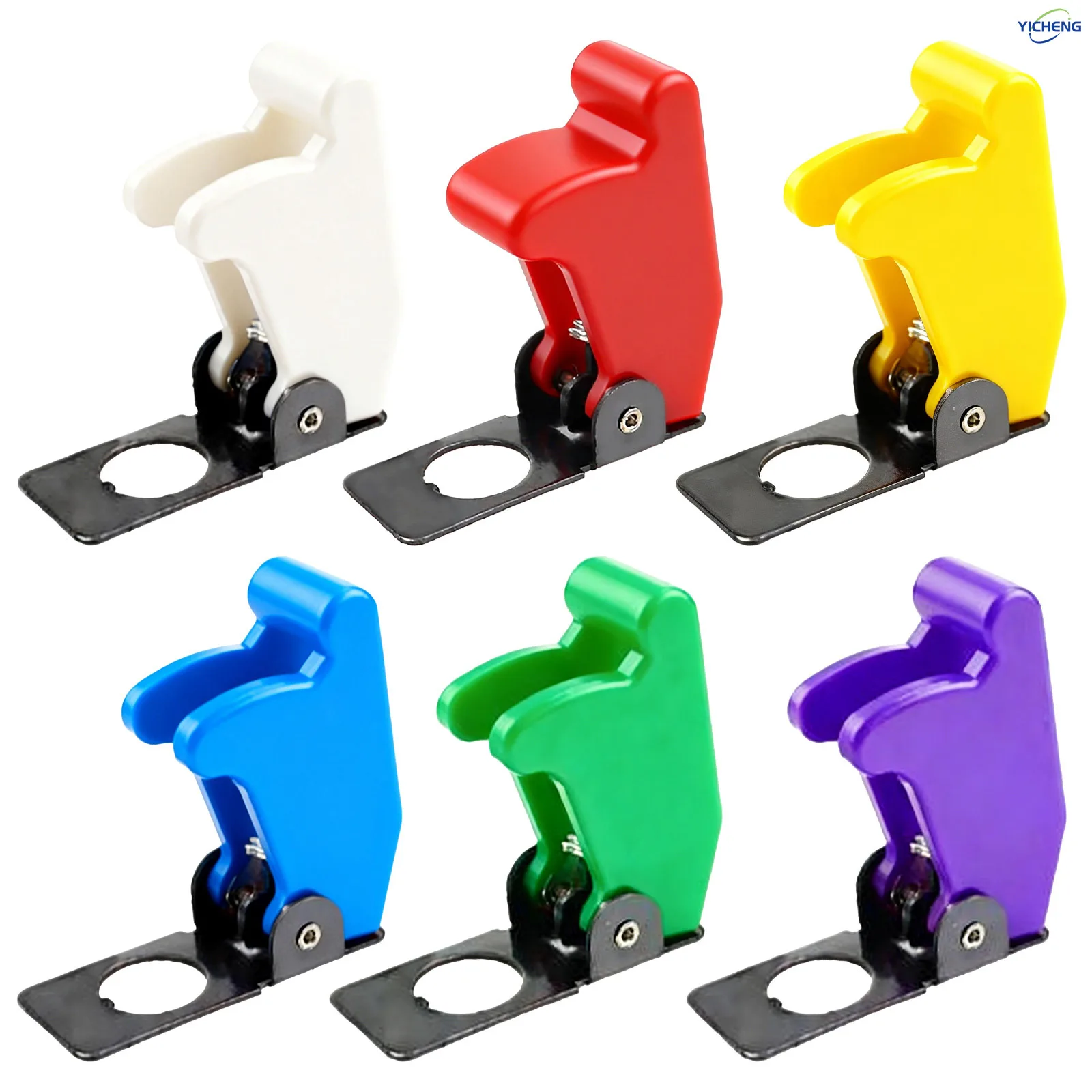 Picture 5: 10Pcs Safety Flip Covers for Toggle Bat-Handle Switch 12mm/0.47inch Mounting Hole