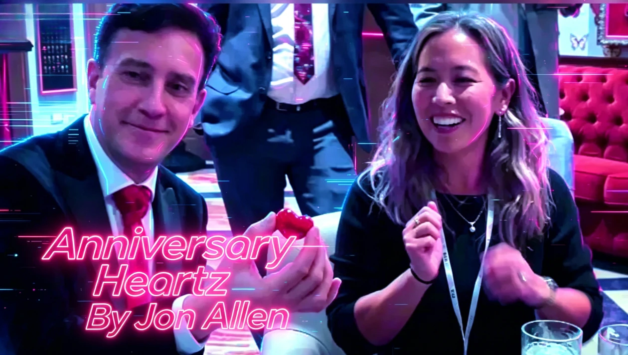 

Anniversary Heartz By Jon Allen Close Up Performer Stage / Parlor Magic Tricks Magic Props Funny Illusions Magician Fun Gimmicks