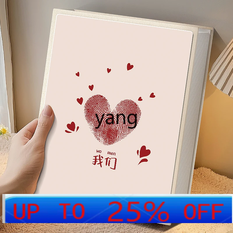 

LH Album Book Loose-leaf Large Capacity Family Album Souvenir Album Photo Storage Book