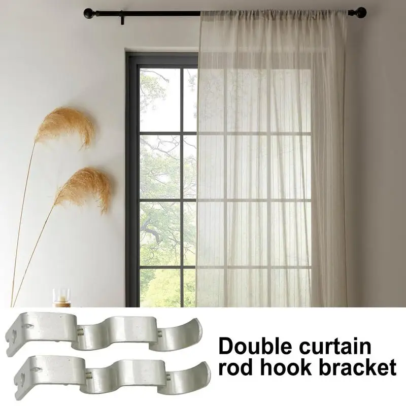 Drape Rod Holders Brackets Drape Brackets Wall Hooks Drape Hardware Mounting Brackets Drape Rod Holder Double Drapery Rod