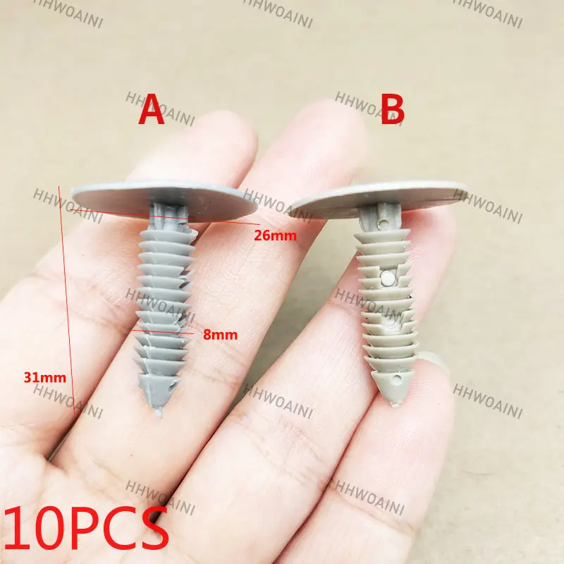 10PCS ForJMC Transit Ford New Century Buick Car Interior Ceiling Beige Gray Clip Buckle Barbed Rubber Nail