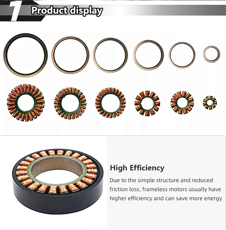 Faradyi Customized 12/16/24/36/48V DC BLDC Robot Frameless Motor for Aerospace Medical Devices