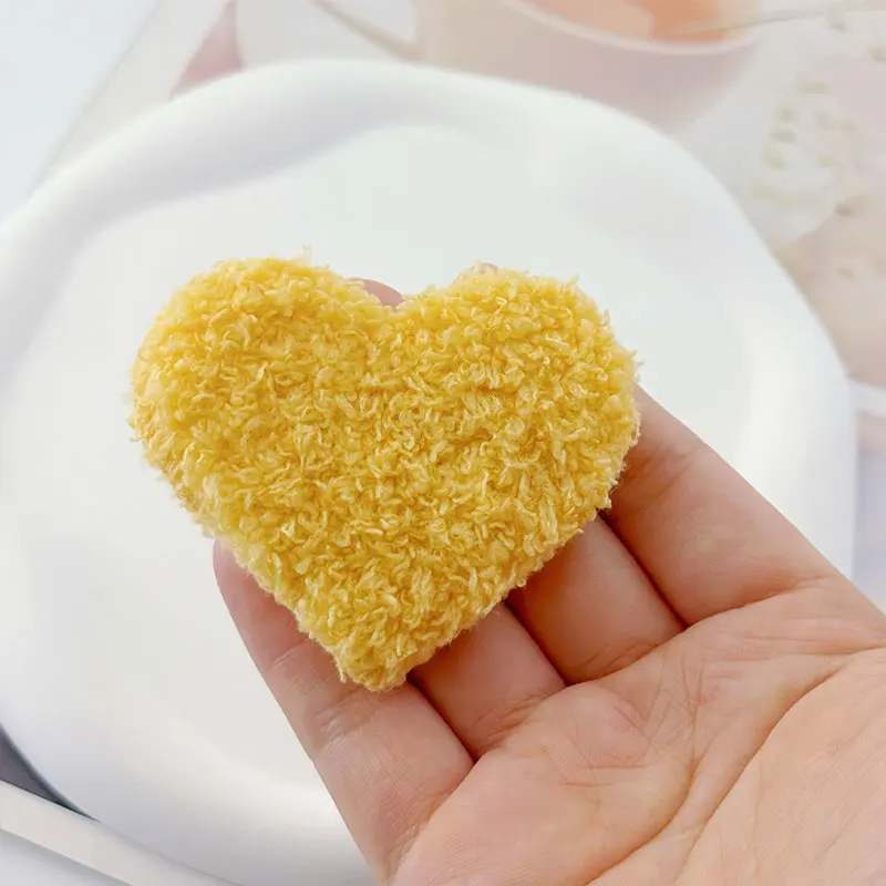 28 Stück doppelseitige Teddybär-Plüschherz-Aufnäher für DIY-Kleidung, Hüte, Näharbeiten, Kopfschmuck, Haarspangen, Dekorationsaufnäher – Detail 7