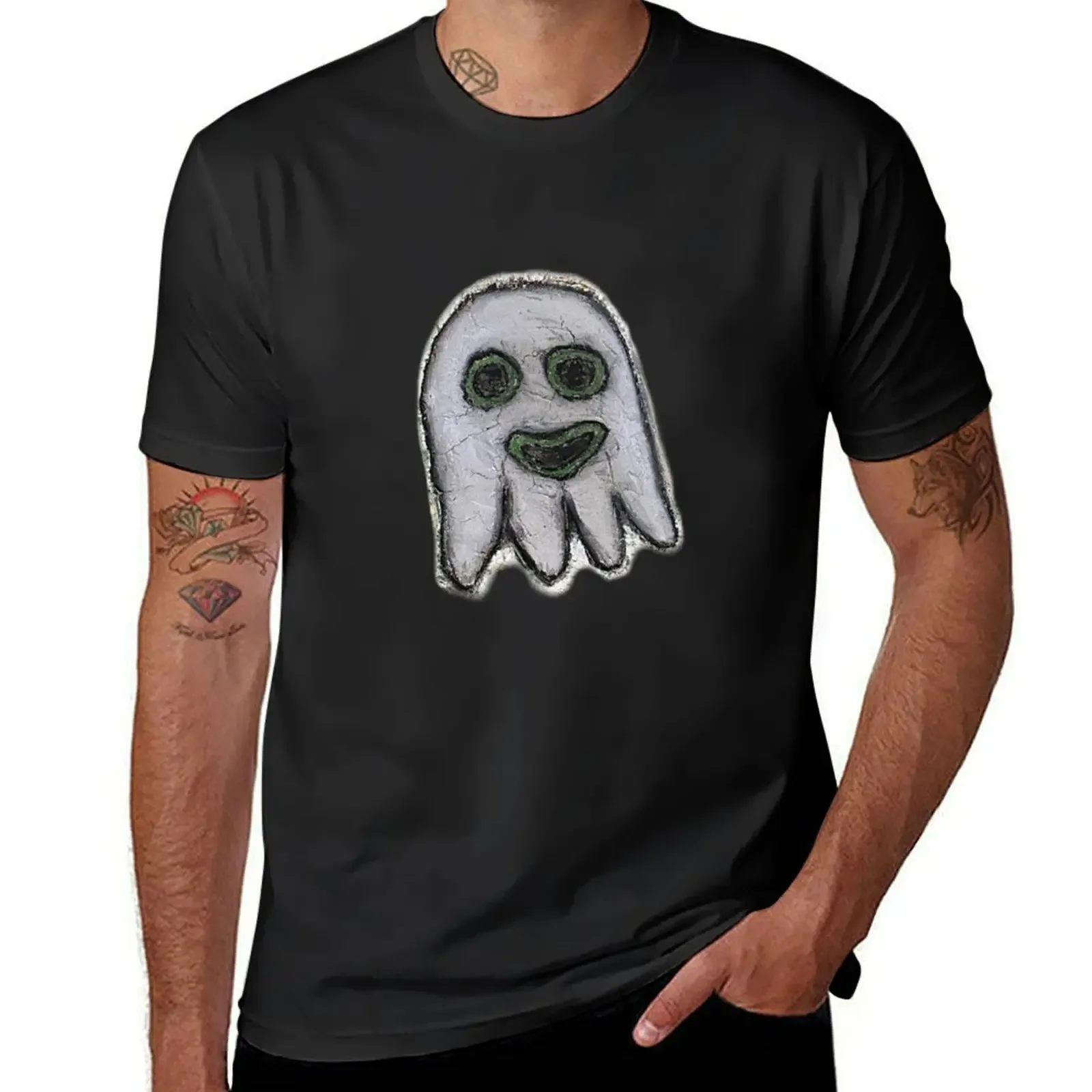 Happy Ghosty T-Shirt basketball graphic tees anime t shirts cotton graphic tees clothing for men