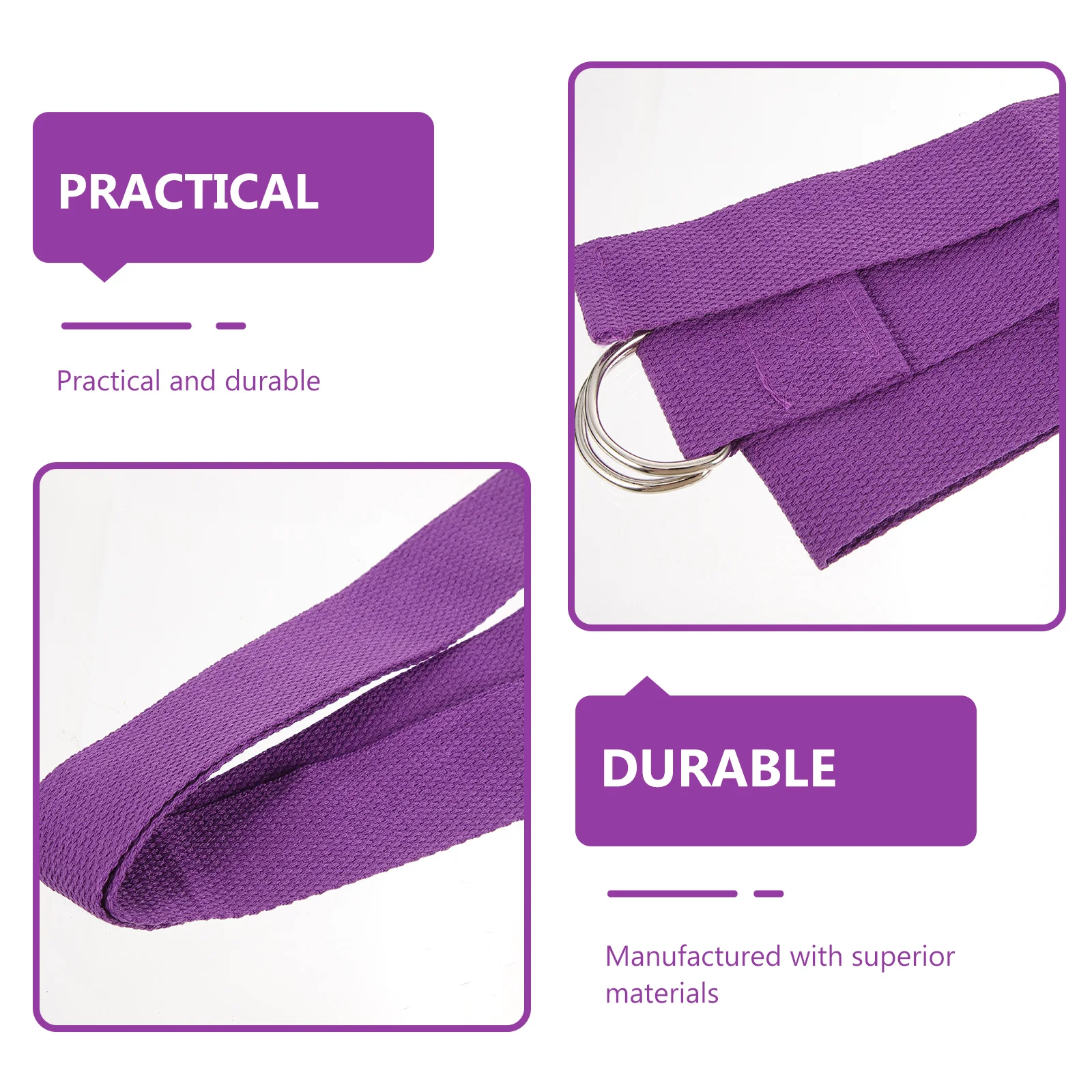 

2pcs Yoga Stretching Band Premium Reusable Resistance Loop For Flexible Training Shoulder Back Leg Exercise Durable Fitness Band