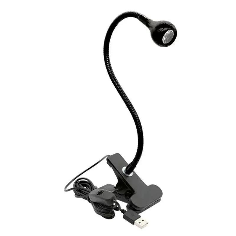 สีม่วงเรืองแสงการตรวจจับเล็บโคมไฟ USB Clip-On UV 3W Curing Light น้ํามันสีเขียว Shadowless 395nm กาวโคมไฟสําหรับเล็บ Art