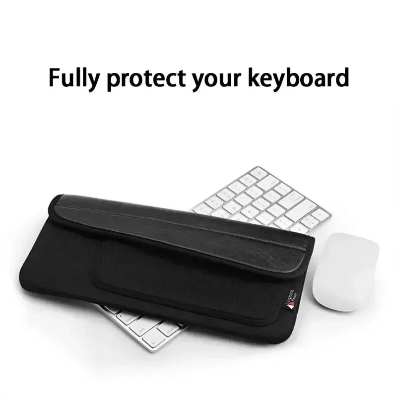 Bolsa de transporte portátil bolsa de armazenamento à prova de poeira forro protetor bolso compatível para teclado ios mouse