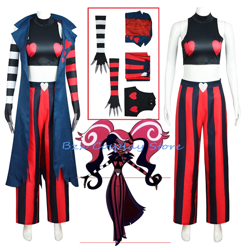 Fashion Icon Velvet Cosplay Anime Cosplay Uniform Trench Vest Set Outfits Halloween Carnival Party Roleplay Costume for Women