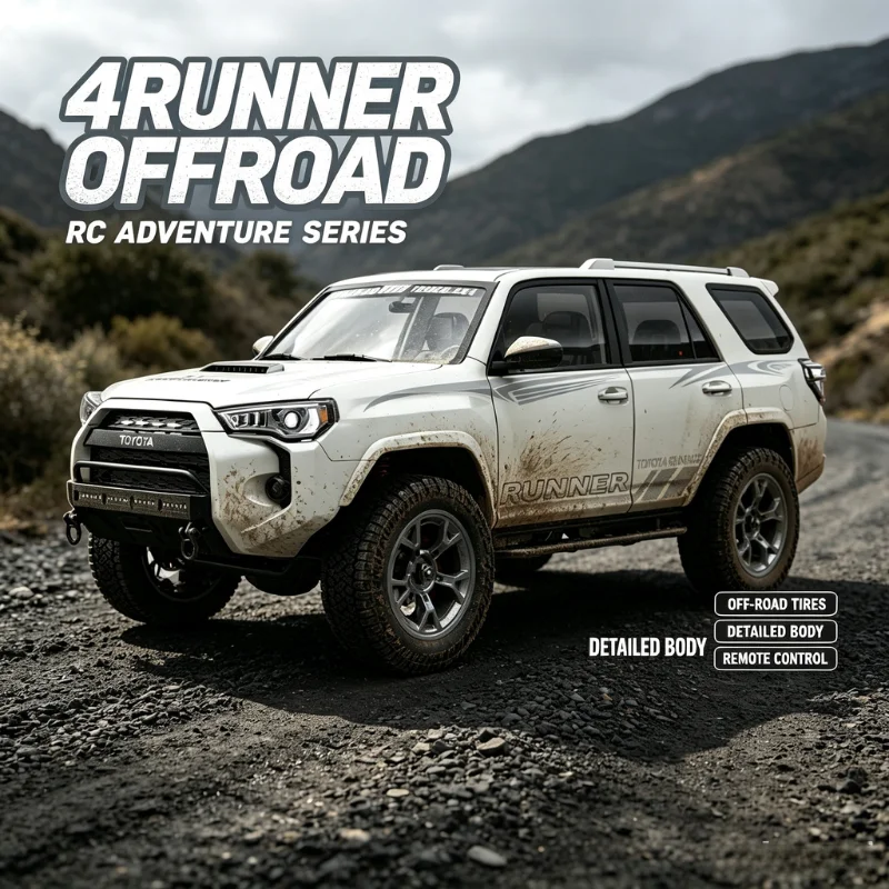 New 1/18 2.4G 4WD RC Car Rock Crawler LED Light Simulated Sound Off-Road Climbing Truck RTR Full Proportional Models Toys