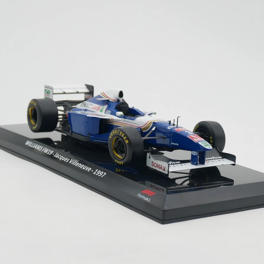 IXO escala 1:24 aleación fundida WILLIAMS FW19 Jacques Villeneuve juguetes coches de carreras modelo clásicos regalo para adultos recuerdo pantalla estática