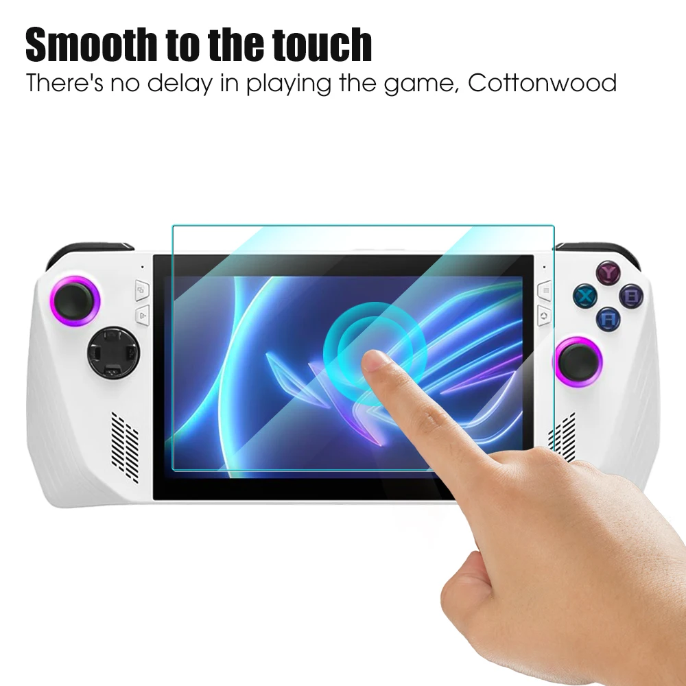 Protetor de Tela Anti-Fingerprints, Dureza 9H, Transparente, Vidro Temperado, Capa de Filme para ASUS ROG Ally 7"