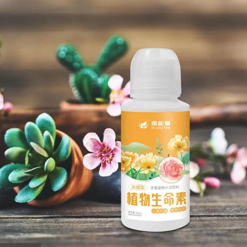 Liquid Flower Fertilizer 3.3oz Succulent Plant Food Water-Soluble Amino Acid For Graduated Bottle Drip Irrigation Design