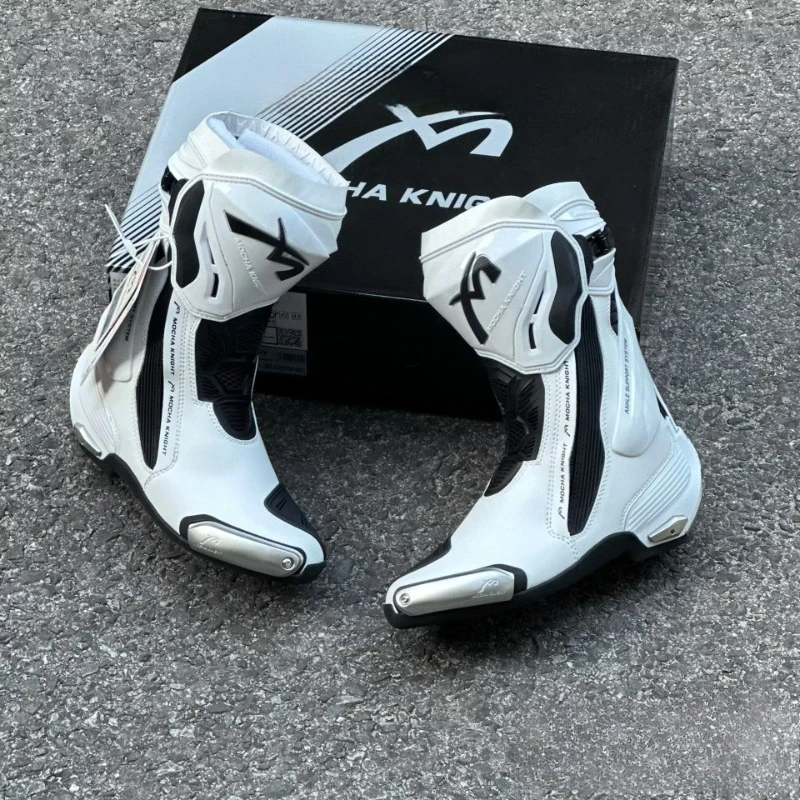 BENKIA Mocha Motorcycle Track Riding Boots CE Certification Professional Racing Botas BENKIA Waterproof Boots High Quality SH109