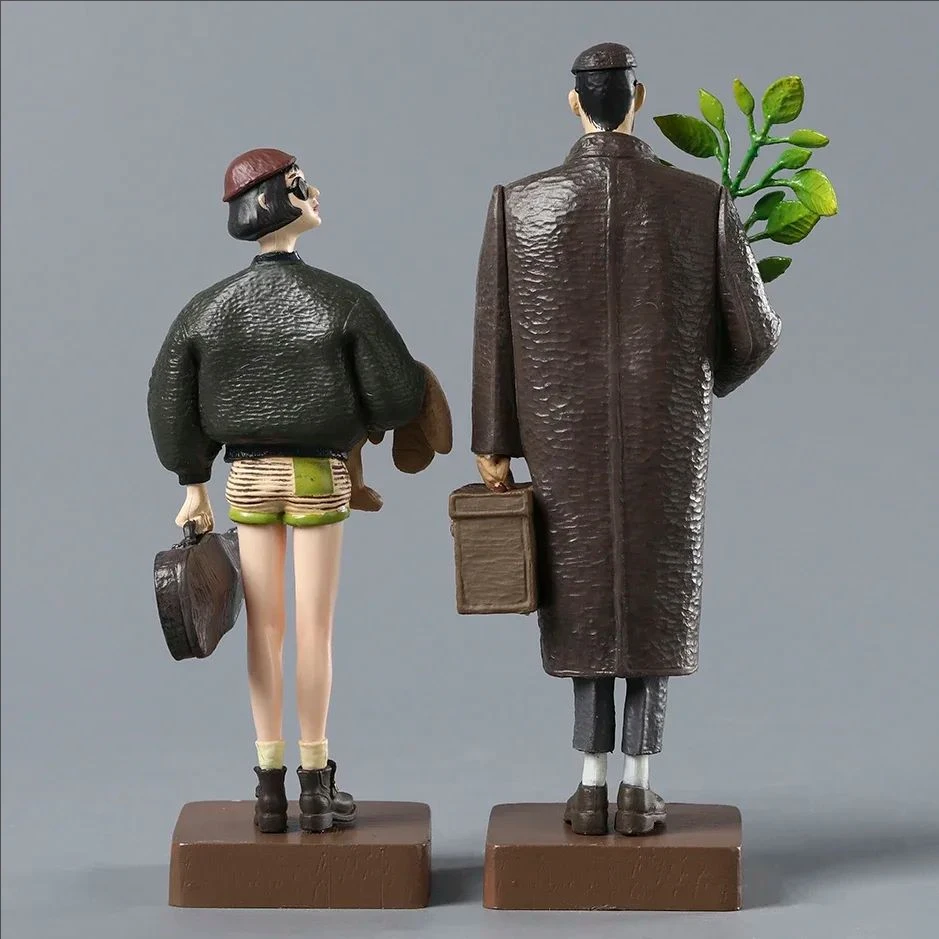 The Professional Leon Figure Mathilda Figure Killer Leon Cool Girl Mathilda Statue Movie Peripheral Model Decora Toy Gift