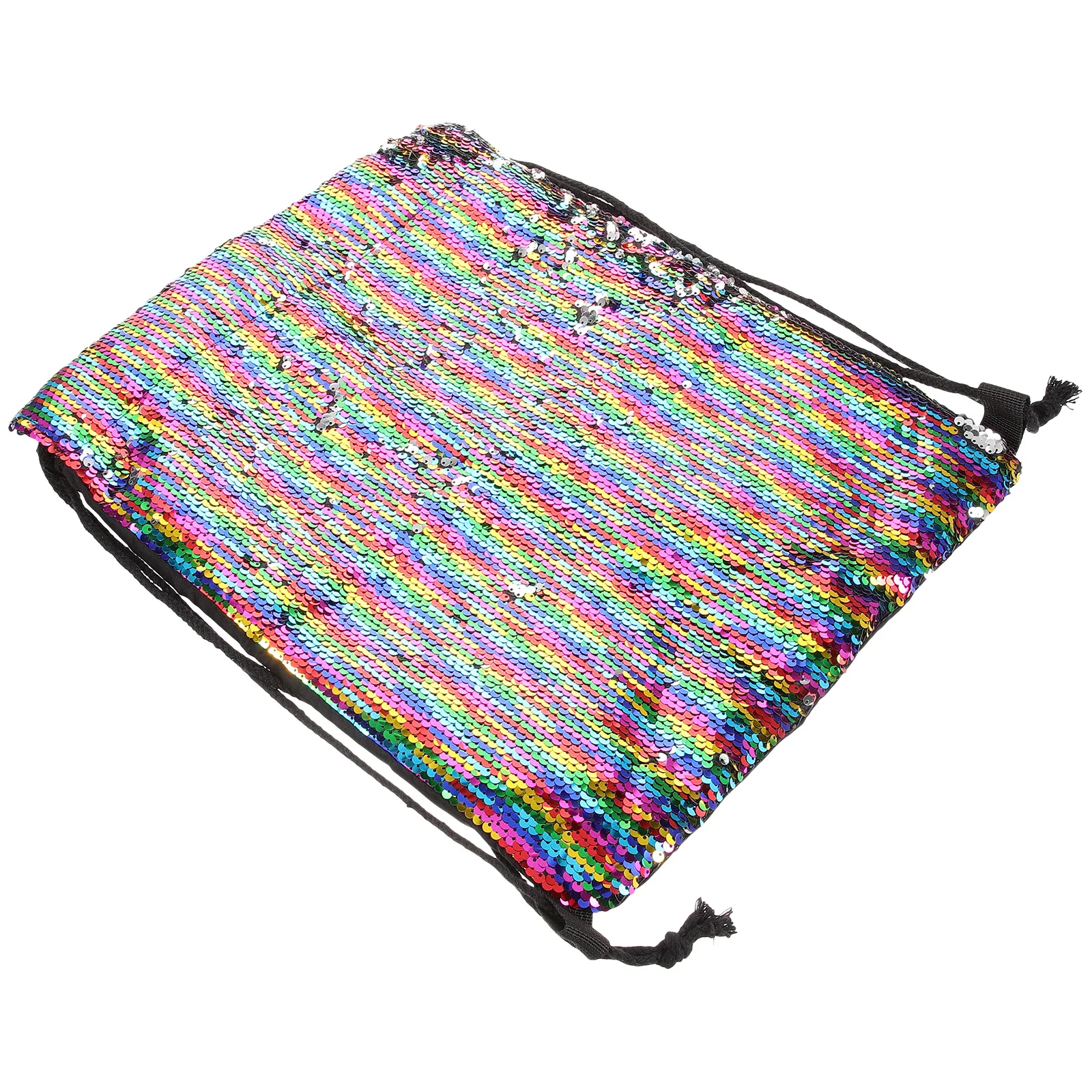 Grote rugzak met trekkoord en sprankelende pailletten, zware sporttas voor heren, dames, buitenreizen, wandelen