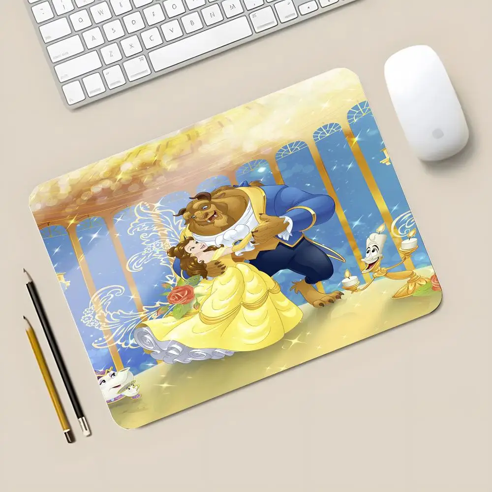 Disney Beauty And The Beast Belle Princess Mouse Pad game e-sports universal desktop laptop simple office rubber 450x400