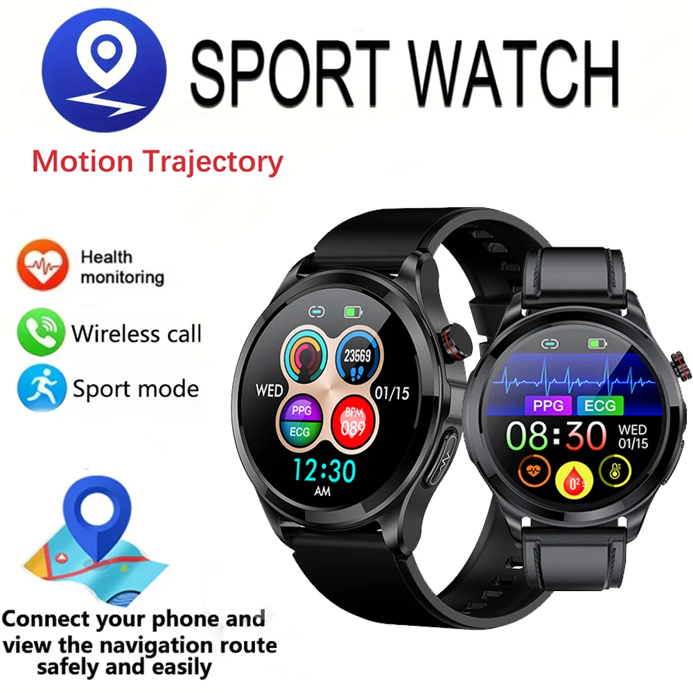 2024New ECG Call Blood Oxygen Smart Health Watch 360 * 360IPS High Definition Screen for Continuous Observation of Exercise Mode