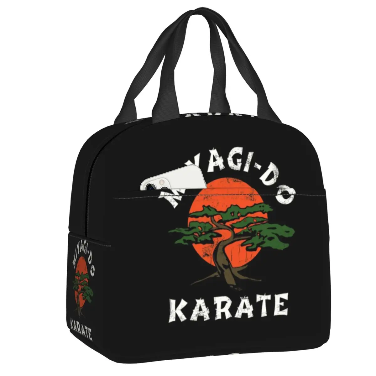 Custom Miyagi - Insulated Lunch Bags for Camping Travel Karate Kid Cobra Kai Waterproof Cooler Thermal Lunch Box Women Kids