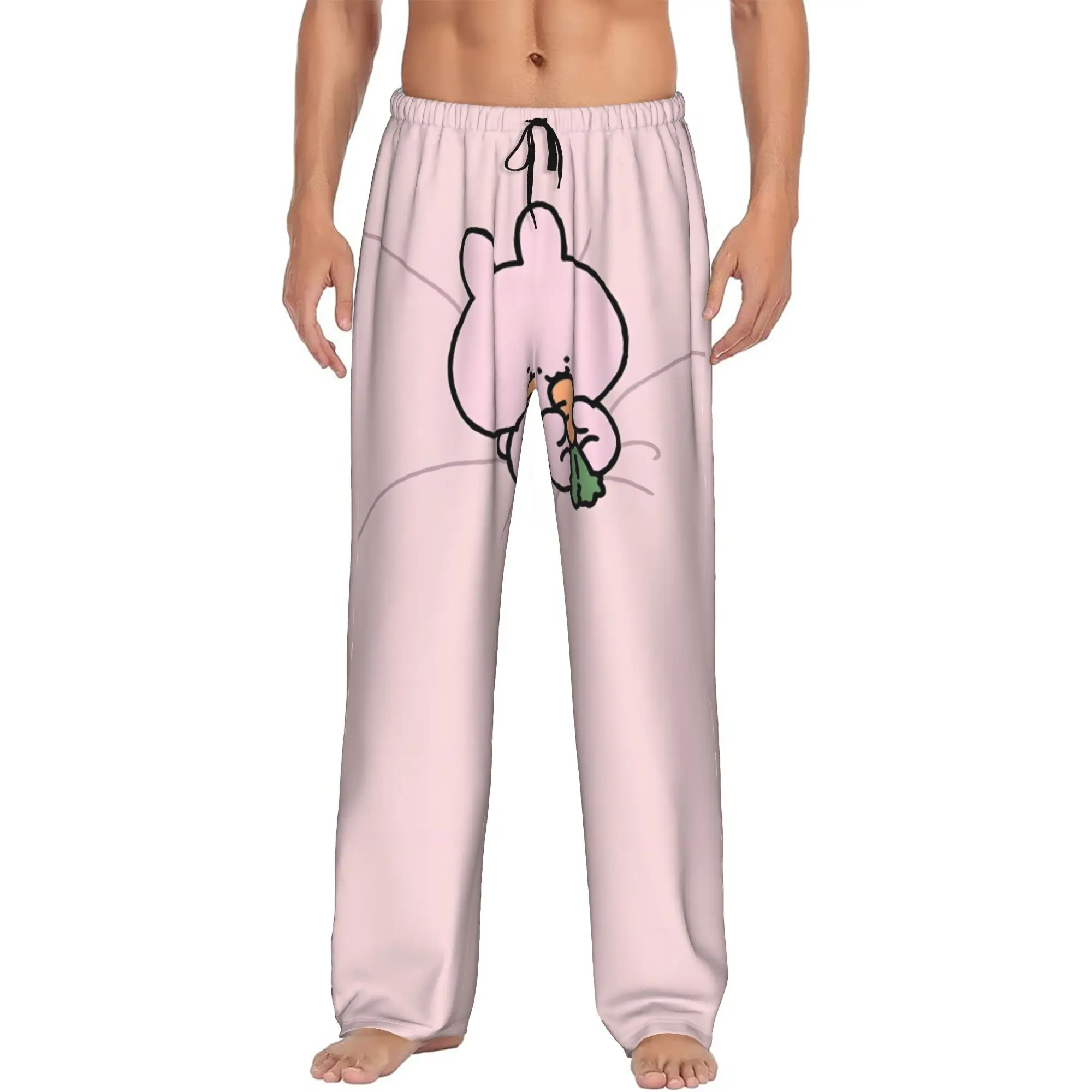 

Custom Cartoon A-Asamimichans Cute Pajama Pants Men Sleepwear Lounge Sleep Bottoms Stretch with Pockets