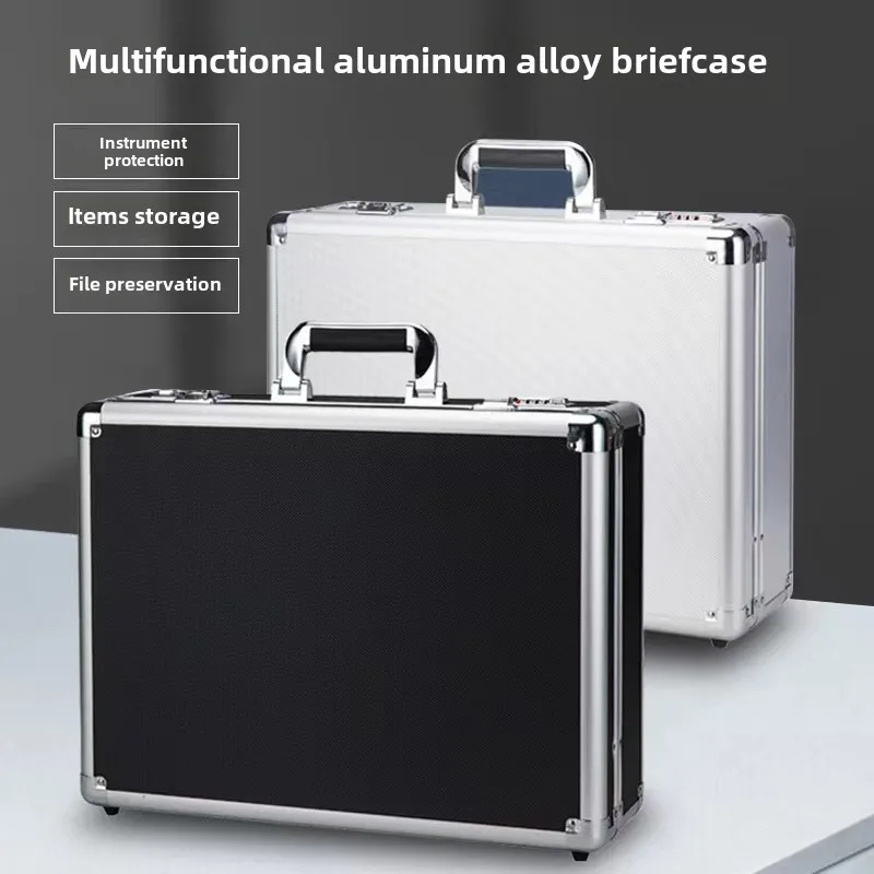 Aluminum alloy password safe Sub-file Hardware tools Instrument equipment box