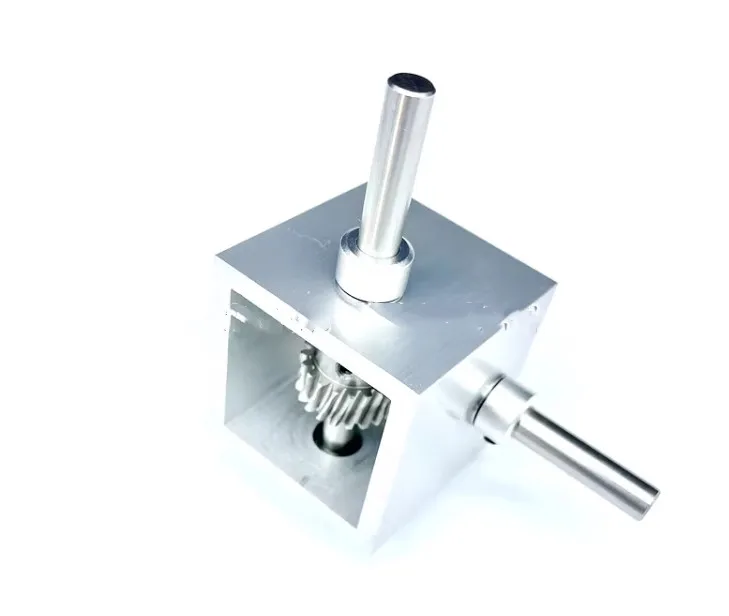 1:5 turbo worm gear transmission right angle reversing box gearbox without self-locking 90 degree angle reducer