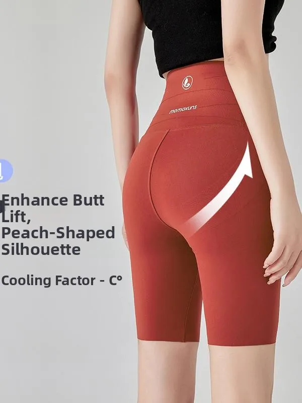 الأحمر البطن التحكم اليوغا السراويل النسائية بعقب رفع الرياضة ركوب السراويل خمسة أرباع طول ألياف البوليستر السيدات السراويل