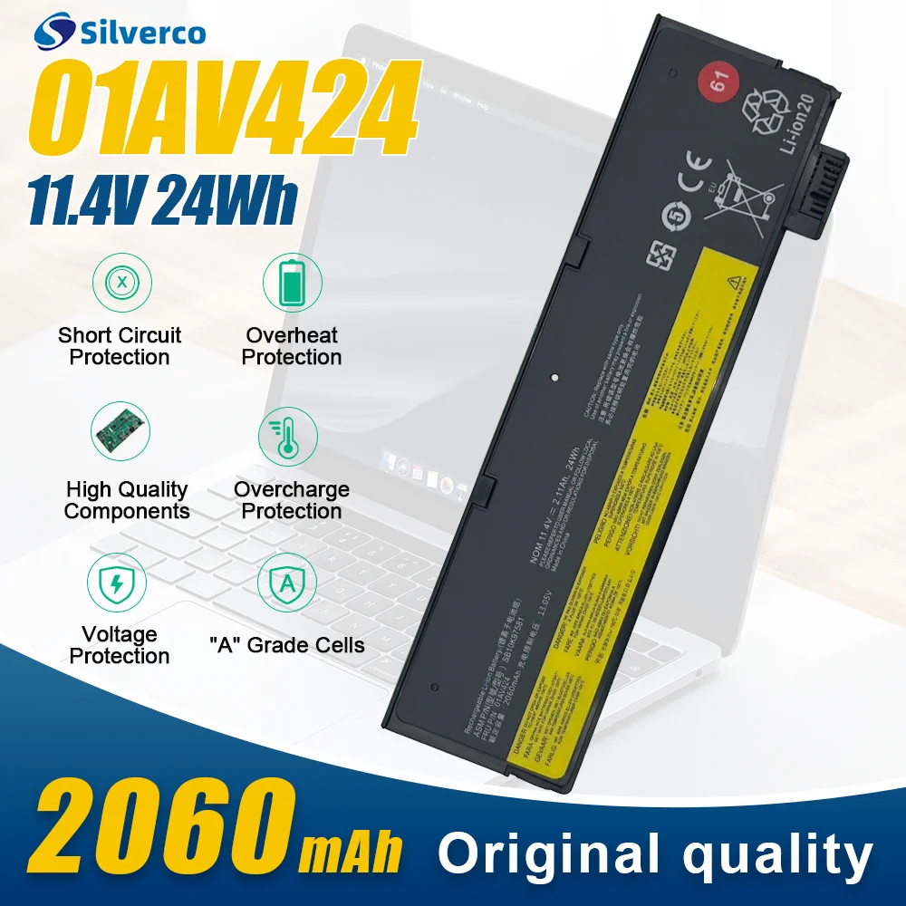 Batterie d'ordinateur portable 01AV424 72WH, pour Lenovo ThinkPad T470 T480 T570 T580 P51S P52S 01AV423 01AV425 01AV427