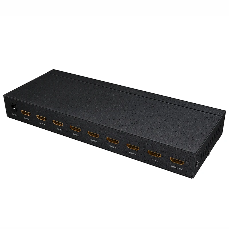 4K 60Hz HDMI Splitter 1 In 16 Out, MT-VIKI 1x16 1 Computer 16 Monitor + Power Adapter HDMI Splitter