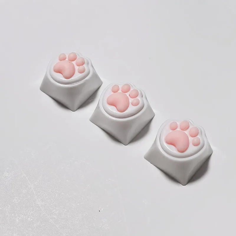 3 Stück Spiel-Tastenkappen Niedliche Katzenpfoten DIY ESC-Tastenkappe MX-Schalter Mechanische Tastatur Tastenkappen Dekoration Zubehör