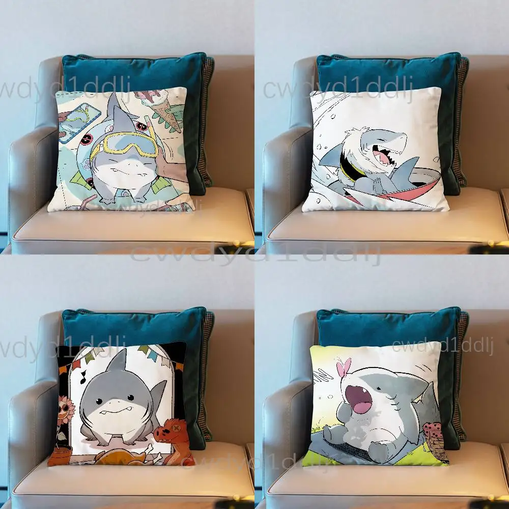 

J-Jeff The Land S-Shark Pillowcases Cute Funny Pillow Case For Wedding Party Home Decor Comfy Pillow Cover