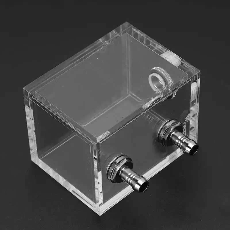 تبريد مياه أكريليك شفاف ، خزان تبريد مياه بالكمبيوتر ، ملحقات نظام تبريد سائل ، خزان كمبيوتر