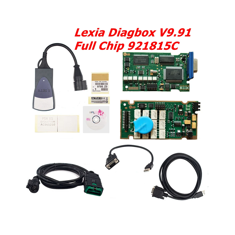 Best quality Full Chip Lexia 3 PP2000 Diagbox V9.85 VM diagbox 9.91 Full Chip 921815C Diagnostic Tool