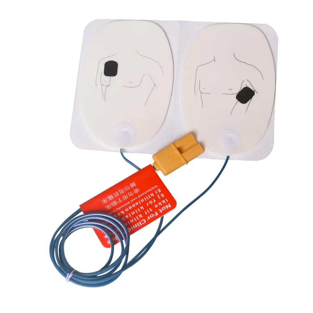 1 pair Adult AED Defibrillation Training Electrode Patch For AED Trainer Replacementable Emergency First Aid Skills Training