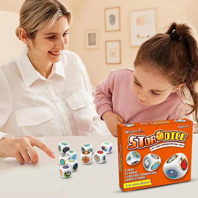 

Story Cubes 9X Storytelling Cubes Imaginative Play 54 Images Iconic Storytelling Game Dice Fun Family Game For Kids And Adults