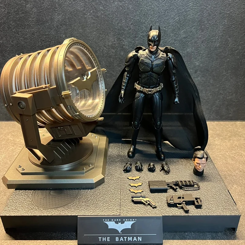 [In Stock] Batman the Dark Knight Trilogy Assembly Series Bat Signal light Battle Suit Action Figure Figurine Gifts Toys