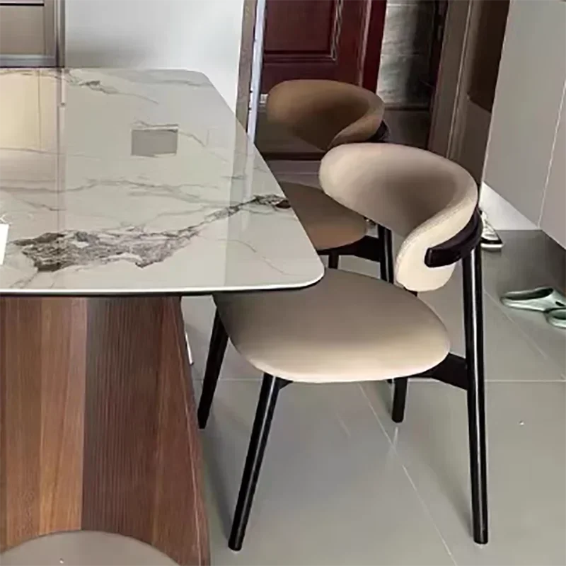 Kursi kayu Gamer kursi Salon tinggi, sarapan kecantikan ergonomis besi Bar desain Tabouret kursi potong rumah