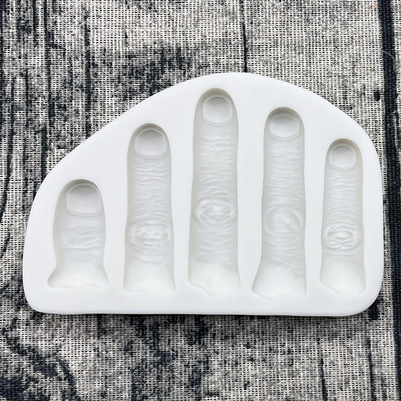 Halloween Finger Silicone Mold Sugarcraft Cupcake Baking Mold Fondant Cake Decorating Tools